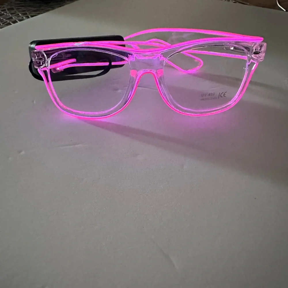 Led Transparent Neon Glasses